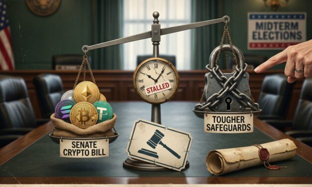 Senate Crypto Bill Stalls as Warren Calls for Tougher Safeguards Ahead of Midterms