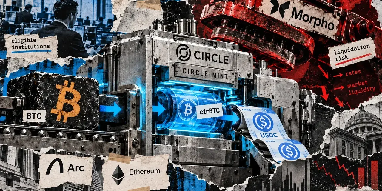 Circle launches Bitcoin-backed USDC borrowing, leaving liquidation risk with Morpho protocol
