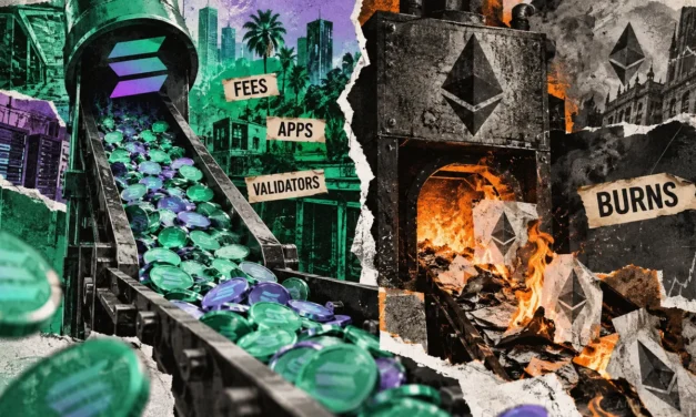 Solana flips Ethereum in fees, while ETH holds the burn lead