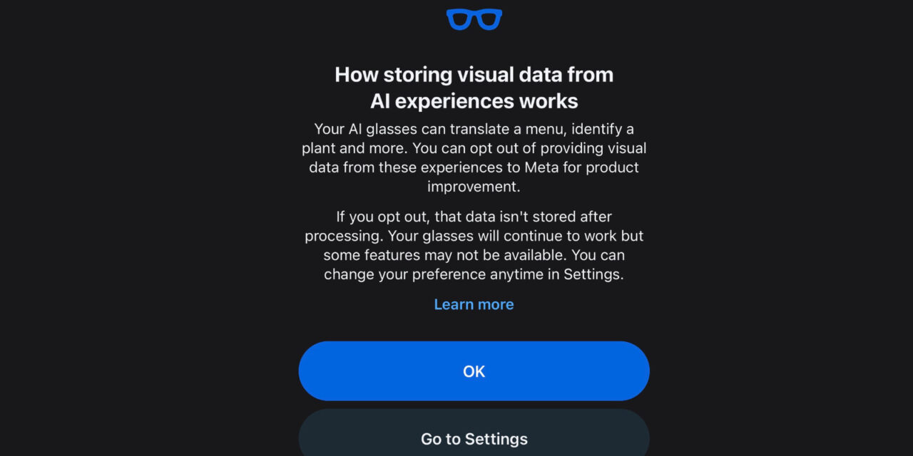 How to stop Meta training its AI models on your smart glasses’ visual data