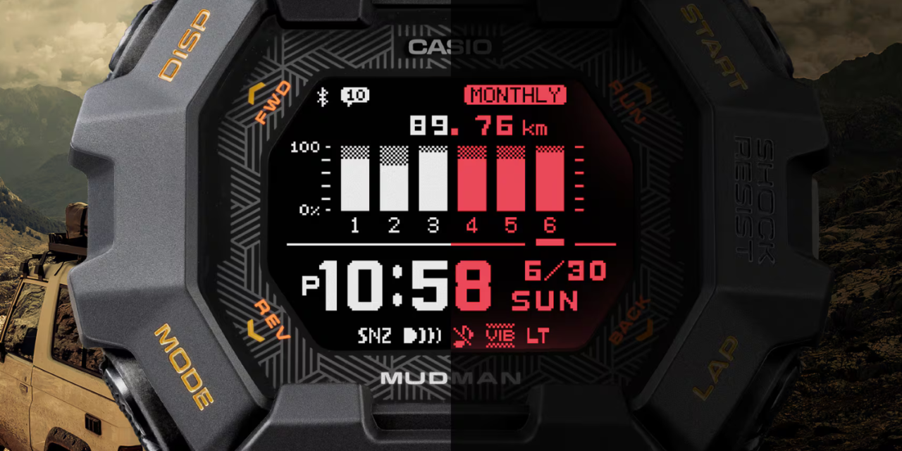 Casio unveils first Mudman watches with MIP display, fitness tracking, red backlight