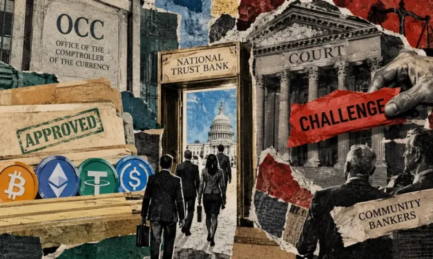 Bankers sue to overturn OCC trust-bank rule used by crypto firms