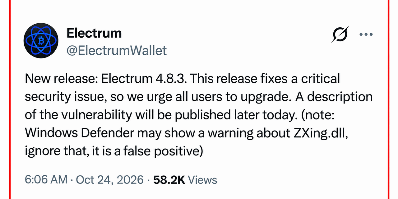 Electrum Wallet Attack Hid Bitcoin Theft Behind a Fee Increase