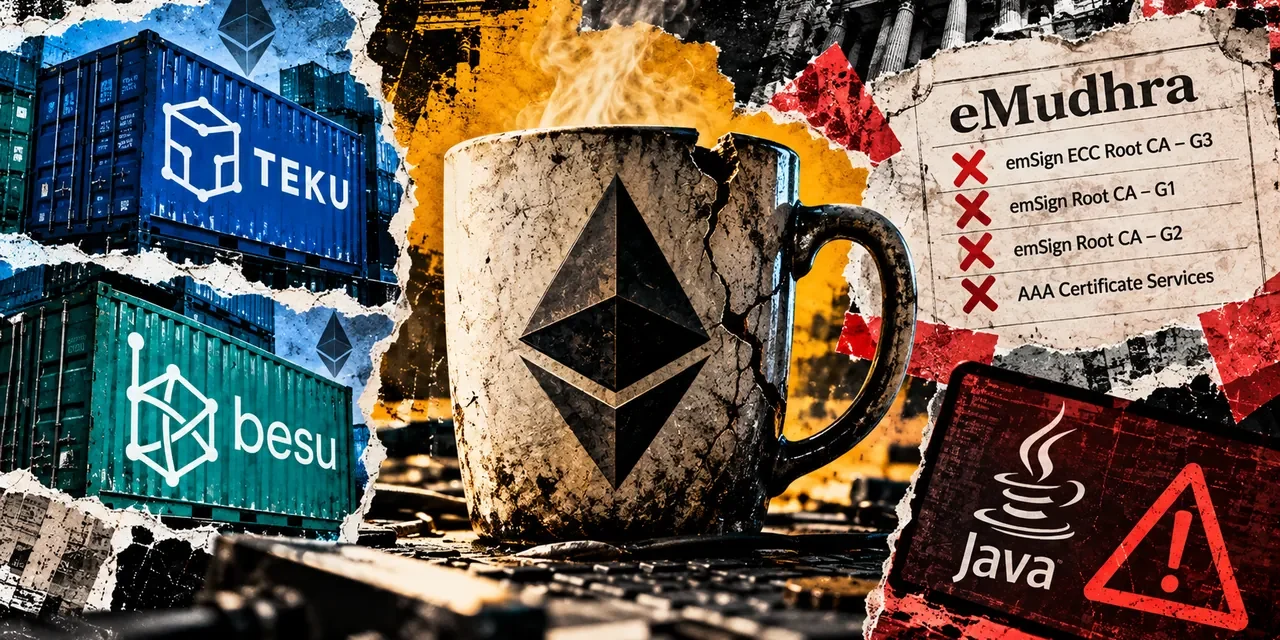 Ethereum client security fixes leave binary users with a separate Java check